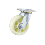 6 Inch Plate Swivel Beige Caster Wheels 4Pcs Flat Bottom Movable Polypropylene (PP) Caster Medium and Heavy Duty Universal Wheels - 4Pcs