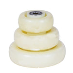 6 Pieces Medium 4 Inch Handcart Caster Double Axle Nylon PP Caster Industrial Caster Universal Wheel White Nylon Wheel