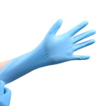 100 PCS 0.1mm L/ Blue in Thickness Wear Resistant Disposable Nitrile Gloves Catering Gloves Experimental Gloves