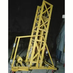 1.8m Telescopic Tower Ladder Mobile Platform Ladder Carbon Steel Material