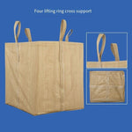 ZH2304 White 4-ton Bag Container Woven Flat Bottom Blanking Opening Binding Cloth 90 * 90 * 110