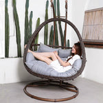 Double Hanging Basket Hanging Chair Indoor Balcony Rocking Chair Lazy Rocking Chair Rattan Chair