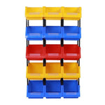 Shelf Slant Mouth Sorting Storage Box Parts Box Combined Material Box Plastic Box Q1 180 * 120 * 80mm Yellow (10 Pack)