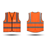 Orange Reflective Vest Safety Working Vest Safety Suit Construction Reflective Vest Traffic Security Personal Protection Safety Vests