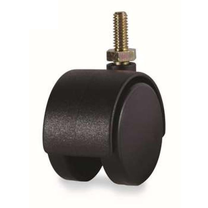 15 Pcs Screw Type Light Nylon Furniture Single Wheel Load Bearing 34KG Wheel Diameter 50mm Wheel Width 46mm