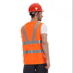 Fluorescent Reflective Material High Warning Reflective Vest Orange