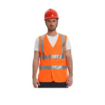 Fluorescent Reflective Material High Warning Reflective Vest Orange