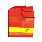 Mesh Traffic Safety Warning Vest Environmental Sanitation Construction Duty Riding Safety Orange Reflective Clothing