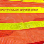 Mesh Traffic Safety Warning Vest Environmental Sanitation Construction Duty Riding Safety Orange Reflective Clothing