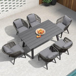 Outdoor Table And Chair Combination Garden Courtyard Table Outdoor Table And Chair Outdoor Table Balcony Rattan Chair