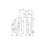 Oil Barrel Pliers Suitable for Vertical Lifting of Oil Drums Orange