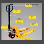 Manual Hydraulic Forklift 2t, Width 550mm Length 1100 mm for Warehouse Building Site