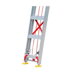 12m Aluminum Alloy Elevating Miter Ladder Professional Engineering Telescopic Ladder