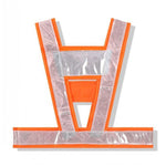 Vest Reflective Vest Safety Vest Traffic Warning Suit Reflective Vest Breathable V-lattice Fluorescent Orange Free Size