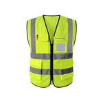 Mesh Reflective Vest Safety Vest with 4 High Visible Reflective Strips Construction Engineering Traffic Sanitation Safety Warning Clothes