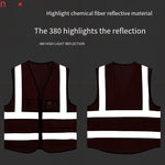 Outdoor Working Reflective Vest Safety Vest Construction Engineering Traffic Sanitation Safety Warning Work Clothes