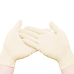 600 Pieces Disposable Rubber Sterilization Inspection Gloves [100 Pairs / Box * 6 Boxes ]