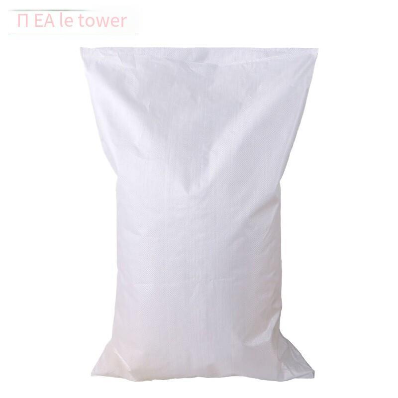 Moisture Proof And Waterproof Woven Moving Bag Snakeskin Express Parcel Packing Loading Cleaning Garbage 60 * 100 5 Pieces White