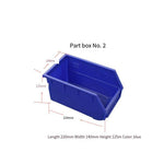 6 Pieces Parts Box No. 2 Blue 220 * 140 * 125 Combined Screw Box Tool Storage Box