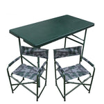 1.2m Outdoor Folding Tables And Chairs Command Blow Molding Table Military Green One Table And Four Chairs