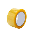 6 Rolls Sealing Tape Transparent Yellow Express Packing Sealing Tape Roll 50 Mm * 150 M / Roll High Viscosity Full Meter