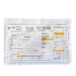 SW-357 Receipt Bag Express Transparent Back Plastic Bag Logistics Side Single Invoice Document Self Adhesive Packing List 340 * 240mm Long Side Opening (1000 Pieces)