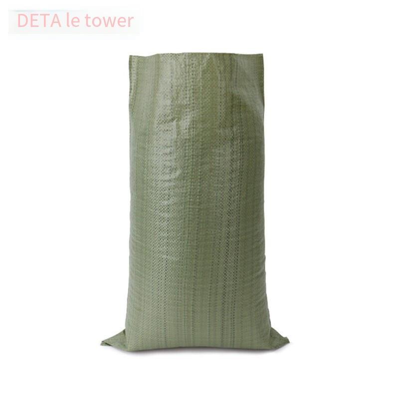 75 Pieces Moisture Proof And Waterproof Woven Bag Moving Snakeskin Express Parcel Packing Loading Cleaning Garbage 50 * 80 Gray Green