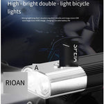 Bicycle Night Riding Searchlight 2*2W Strong Light Flashlight Waterproof Rechargeable Outdoor Riding Super Bright Lamp