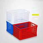 Plastic Basket (103 * 68 * 54cm)  Express Rectangular Thickened Fruit Large Vegetable Transportation Basket Plastic Frame Factory Hollow Turnover Box