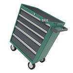 200kg Capacity Tool Cart Movable Auto Repair Tool Cart 5 Drawer Flat Cart Large Tool Chest Tool