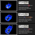 200 * 130 * 110 mm Dual Purpose Combined Parts Box, Back Hanging Plastic Box,  Inclined Material Box, Component Box, Classification Box