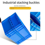 800 * 600 * 120 mm Plastic Turnover Box Logistics Transfer Box Warehouse Workshop Plastic Box Transport Storage Box  (blue)