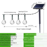 Solar Lamp String Colorful Lamp Flashing Lamp Outdoor Courtyard Atmosphere Decorative Lamp Waterproof LED Lamp Villa Garden Landscape Night Lamp