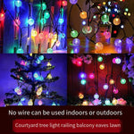 Solar Lamp String Colorful Lamp Flashing Lamp Outdoor Courtyard Atmosphere Decorative Lamp Waterproof LED Lamp Villa Garden Landscape Night Lamp