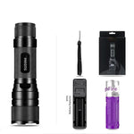 Led Strong Light Flashlight Customized Focusing Charging Mini Led Outdoor Riding Waterproof Long Range 1 Set