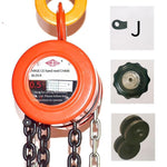 HS-Z03 Round Chain Block Chain Lifting Equipment Implement Manganese Steel Orange 3t 4m