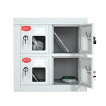 Steel Mobile Phone Cabinet Management Factory School Mobile Phone Storage Box Storage Cabinet 4 Doors Storage Cabinet