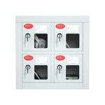 Steel Mobile Phone Cabinet Management Factory School Mobile Phone Storage Box Storage Cabinet 4 Doors Storage Cabinet