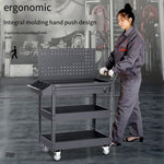 Tool Cart Storage Rack Workshop Drawer Type Industrial Hand Push Tool Car