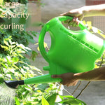 Thickened Sprinkling Kettle Large Watering Spout Plastic Watering Kettle Long Spout Sprinkling Kettle Horticultural Watering Pot Household Watering Pot 2.5L Green Belt Cover