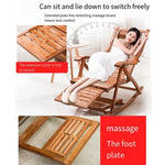 Rocking Chair Bamboo Chair Reclining Chair Elderly Rattan Chair Adult Rocking Chair Balcony Lunch Break Chair Courtyard Nap Chair Folding Chair