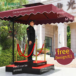 100 * 100cm Sentry Box Umbrella Sunshade Guard Property Security Guard Station Outdoor Sun Umbrella Single-layer Station