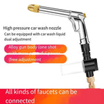 Car Washing Water Gun High-pressure Flower Watering Artifact Telescopic Water Pipe Hose Household Floor Washing Car Brush Tool Set Garden Flower Spraying