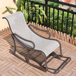 Household 2 Pieces Of Rocking Chair Reclining Chair Elderly People's Nap Leisure Chair Indoor And Outdoor Armchair Adult Balcony Leisure Reclining Chair