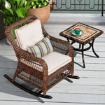 Reclining Chair Rattan Chair Weaving Rocking Chair Adult Household Simulation Rattan Living Room Lazy Rocking Chair Sofa Balcony Leisure Chair Rocking Chair