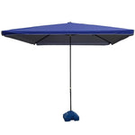 3.0mX3.0m Outdoor Sunshade Umbrella Large Courtyard Umbrella Sun Umbrella Folding Beach Umbrella Booth Umbrella Thickened With Dark Green