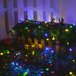 Solar Lamp String LED Color Lamp Flashing Lamp String Lamp Courtyard Garden Balcony Decoration Hanging Tree Color Light All Over The Sky Star Lamp