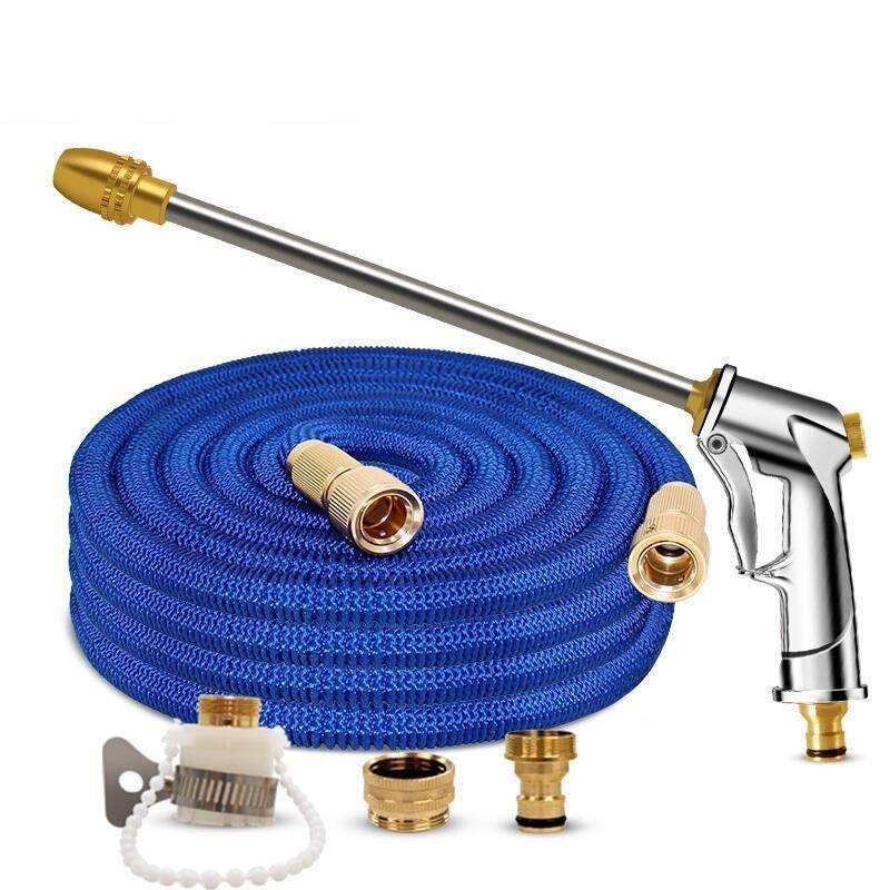 30m Car Washing Water Gun High Pressure Artifact Telescopic Water Pipe Hose Household Nozzle Car Brushing Garden Watering Spray Gun Pressure Flushing Tool