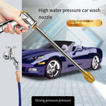 Car Washing Water Gun High Pressure Car Washing Artifact Telescopic Water Pipe Hose Household Nozzle Car Brushing Garden Watering Spray Gun Pressurization And Pressure Flushing Tool Connected To Faucet Tap Water Set Upgraded Alloy Car Washing Water Gun