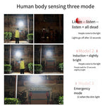 Solar Lamp Human Body Induction Lamp Outdoor Courtyard Street Lamp LED Corridor Wall Lamp Switch Emergency Lamp Wide-angle Lighting